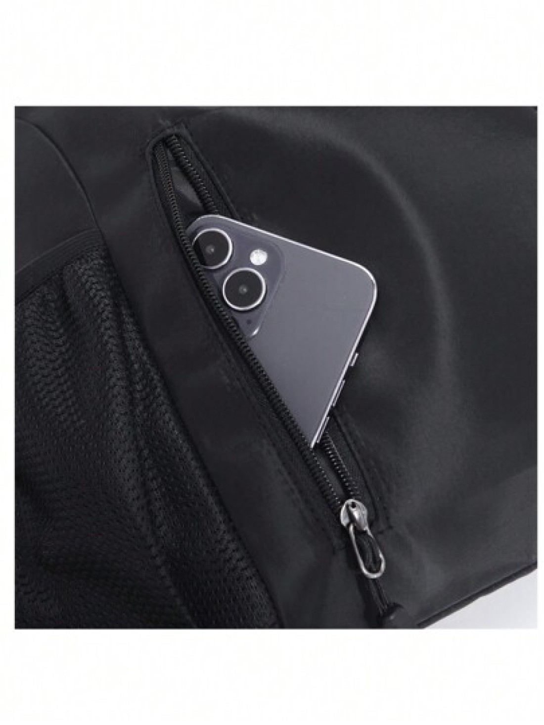 Large Stock New Arrival Water Proof Nylon Drawstring Backpack Solid Color Travel Outdoor Gym Bag Simple Outdoor Travel Backpack Weekend Summer Vacation Holiday Document Carry On Casual Black Personali