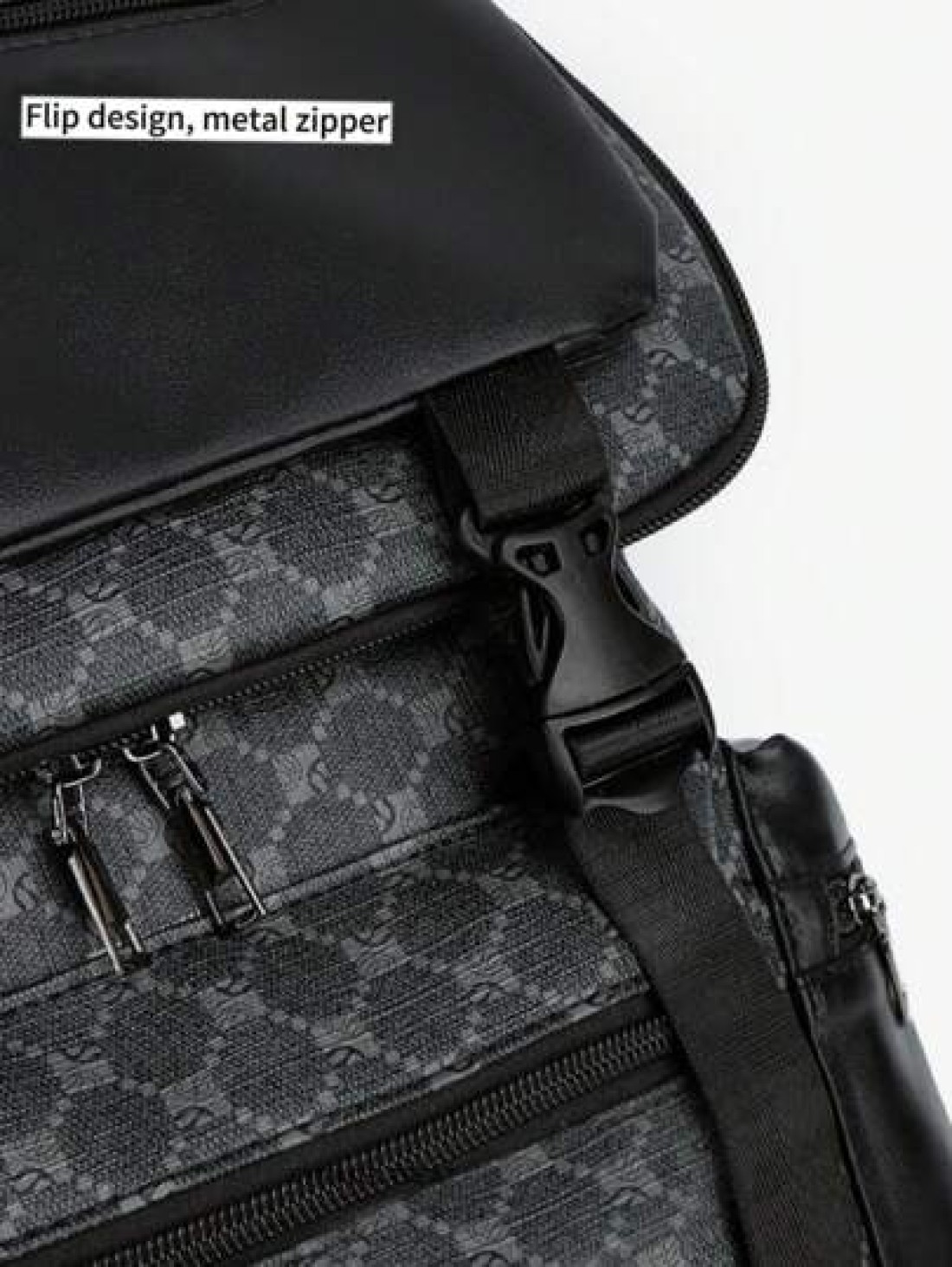 Men s Black Floral Flap Backpack Large Capacity Business Commuter Computer Bag Multi Pocket For Outdoor Activities Camping Gym Yoga Biking Perfect Gift For Men Essential For Students Backpack For Trav