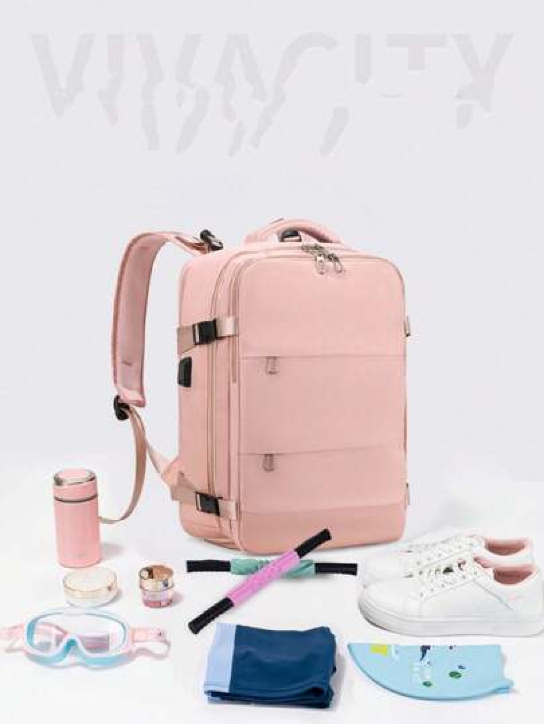 1 Pc Large Capacity Travel Backpack For Women Work Bag Carry On Hand Luggage Water Resistant Business Large Day Pack Weekender Bag Slim Laptop Backpack College Bag Computer Bag Gifts For Men Women For