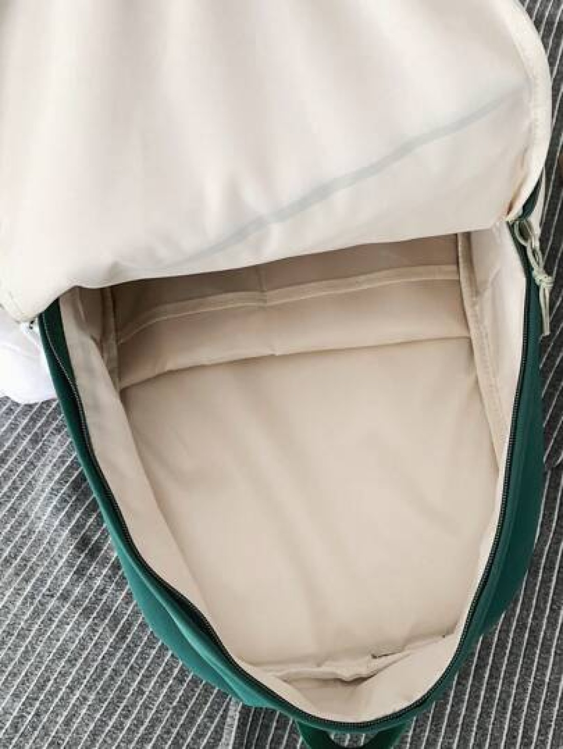 New Color Blocking Backpack For Men 15 Inch Laptop Bag 20l Capacity With Letter Print Suitable For Students Vacation School Carry On Polyester Green Personalized Gifts Practical Extra Large School Bac