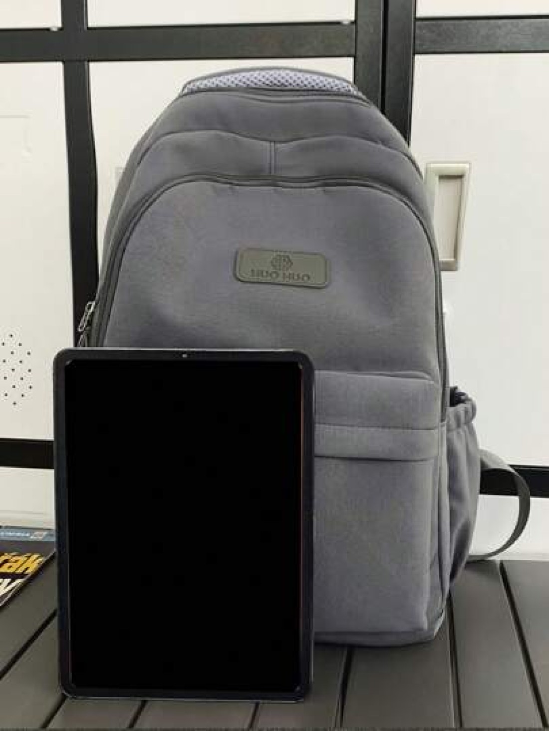 High Capacity Backpack For Teens Casual Nylon School Bag With Adjustable Strap Zipper Closure Polyester Lining Sewing Thread Detail Wet Wipe Clean 33 46inch Shoulder Strap Ideal For Outings