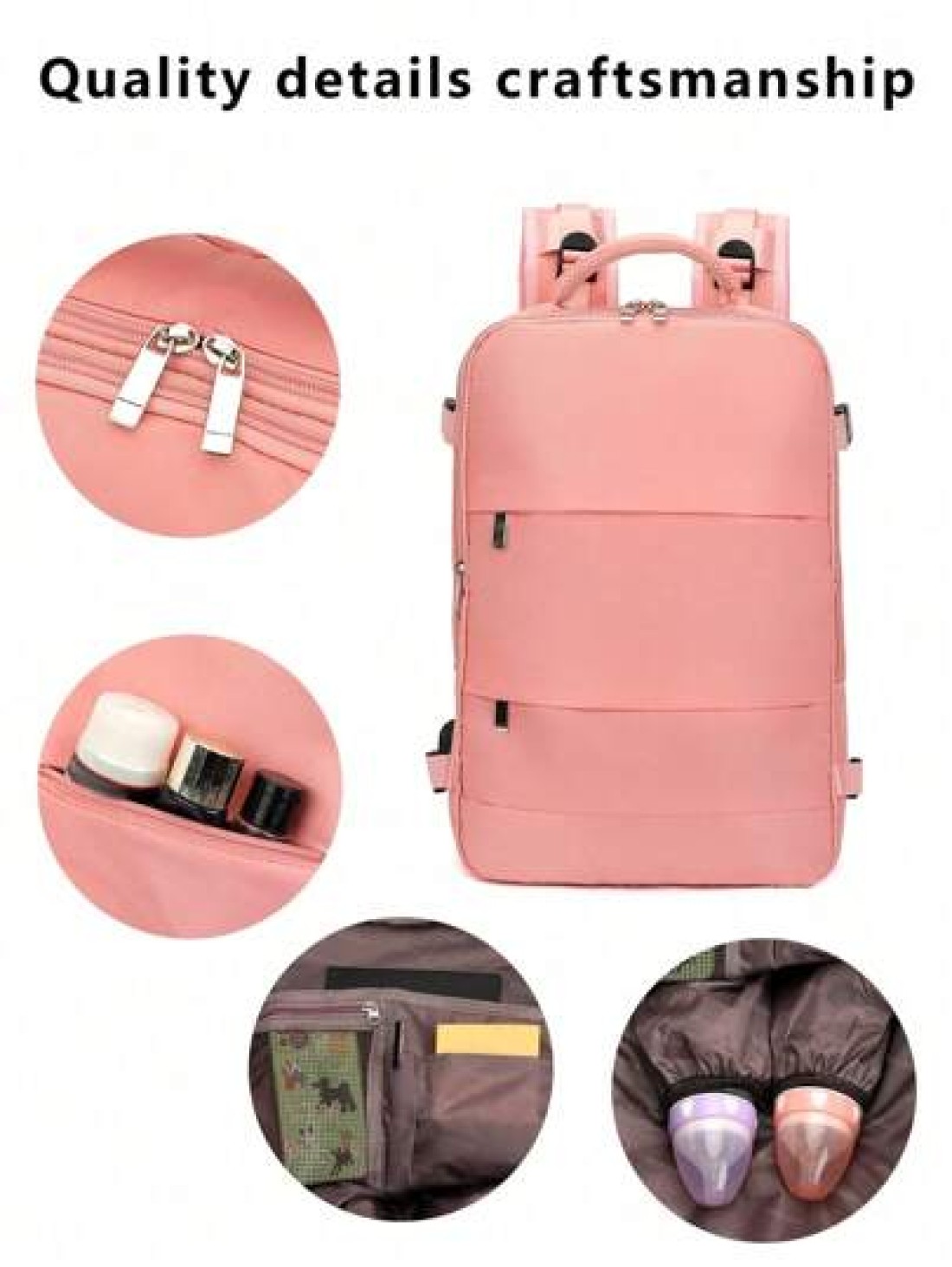 Large Capacity Water Proof Carry On Backpack Travel Backpack Short Distance Business Trip Duffel Bag Computer Schoolbag With USB Charging Port Suitable For Travel Business Vacation College School Outd