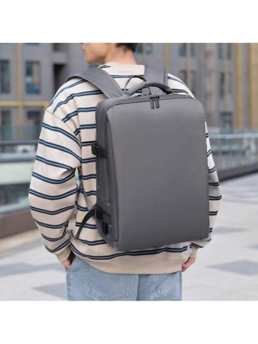 Men s Multi Functional Backpack Large Capacity Business Travel Bag Commuter Laptop Backpack