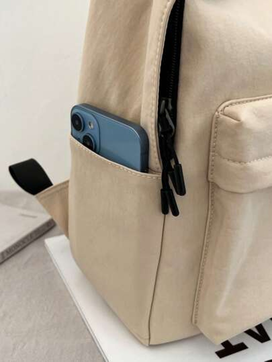 Men s Casual Backpack With Large Capacity Letter Print Minimalist Design Lightweight Versatile Suitable For Students And Commuting Unisex
