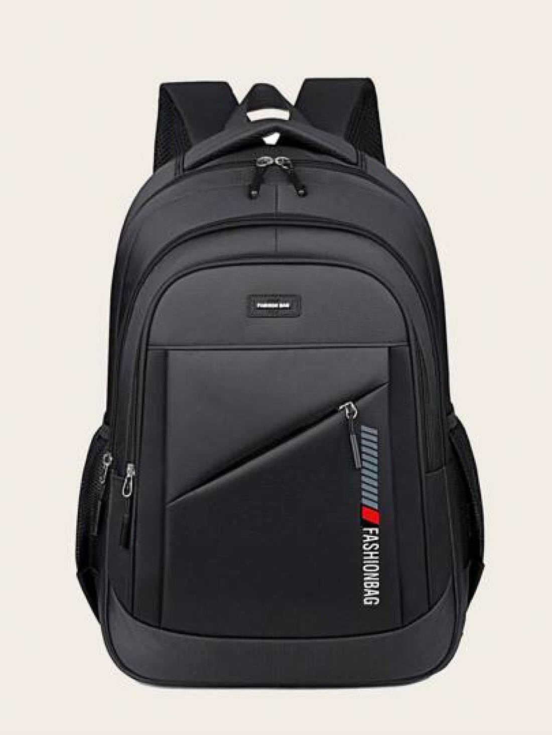 Classic Solid Color Versatile Shoulder Bag Casual Style Large Capacity Multi Pocket Backpack Adjustable Shoulder Strap Fashionable Commuter Bag Suitable For Travel Students And Daily Use