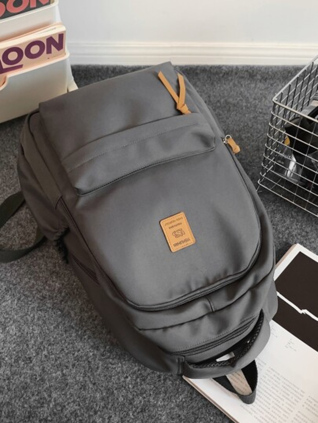Canvas Backpack Large Capacity School Bag Casual Travel Rucksack Laptop Bag College Bag Summer Dad Bag For School Multi Functional For Books For School Supplies Teenagers Freshmen High School Universi