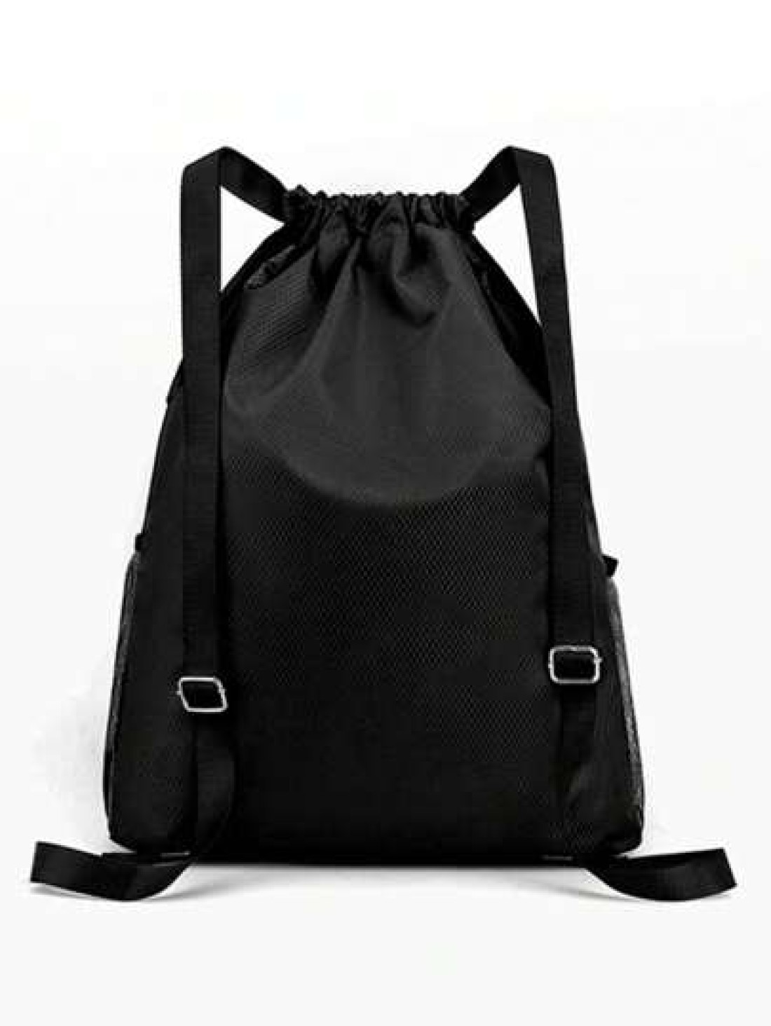 Drawstring Backpack Fashion School Gym Drawstring Camping Bag Casual String Knapsack School Backpack Schoolbag For Travel College School Commute Lightweight Sport Bag Black Backpack University Dorm Pr