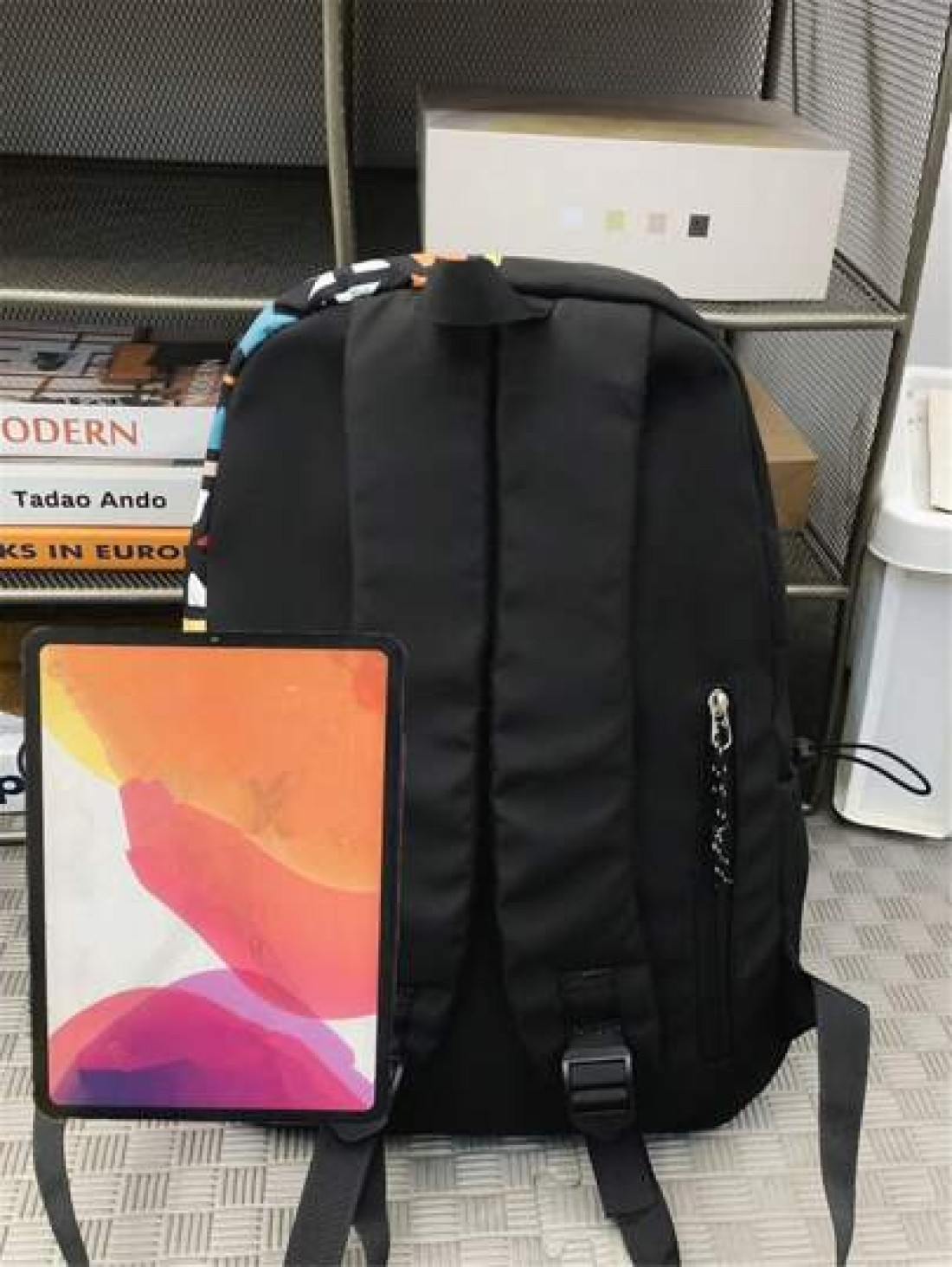 Casual Large Capacity Backpack Fashionable Graffiti Nylon Messenger Bag For School Student Umbrella Water Bottle Tablet Books Travel Including Pendant Suitable For Halloween Anime School Supplies