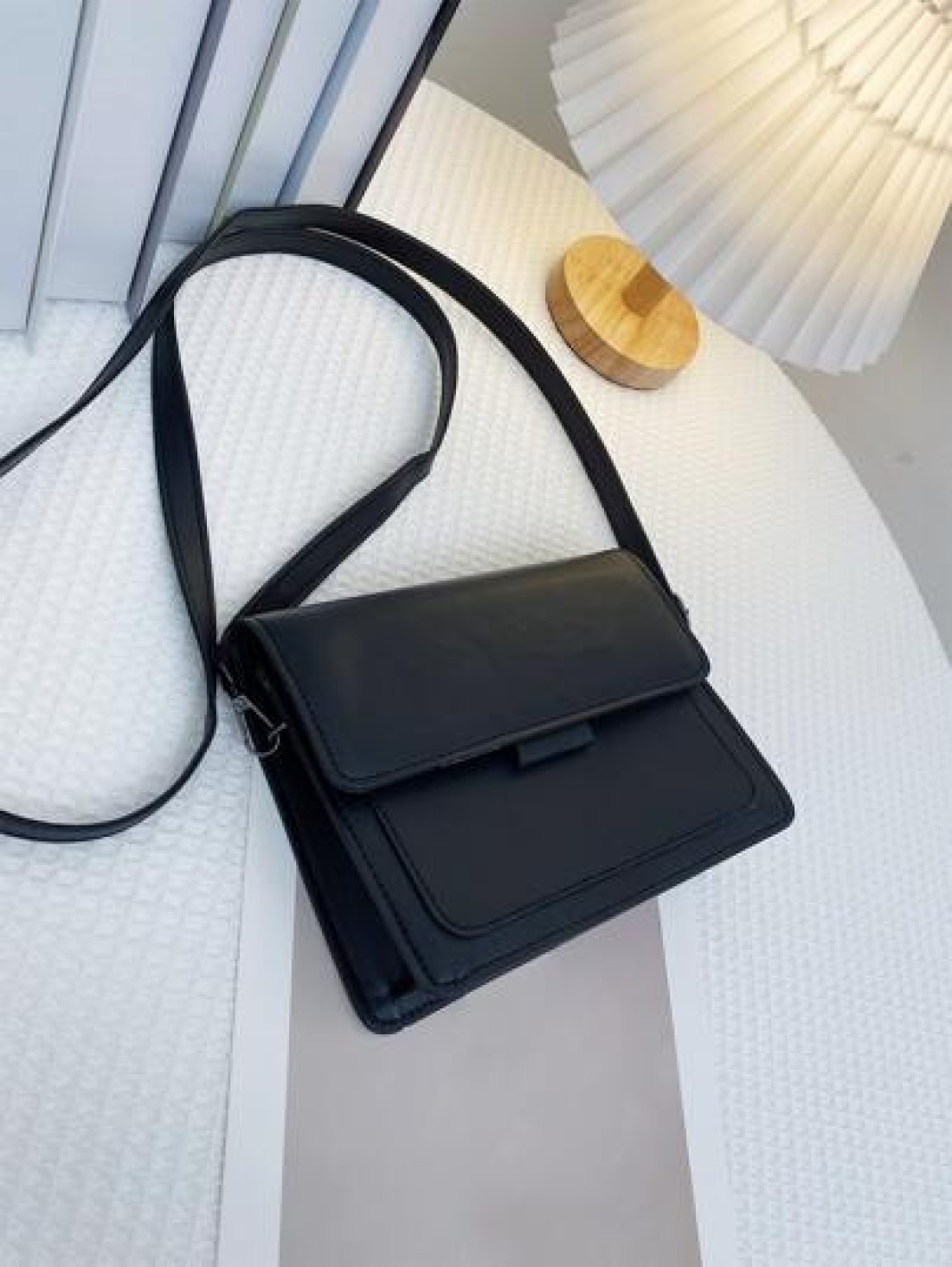 1pc Magnetic Closure Square PU Leather Mini Crossbody Bag Fashion Versatile Casual Design Suitable For Men Adjustable Strap Daily Use Travel Hip Bag Purse Christmas Holiday Thanksgiving Gifts Tote Bag