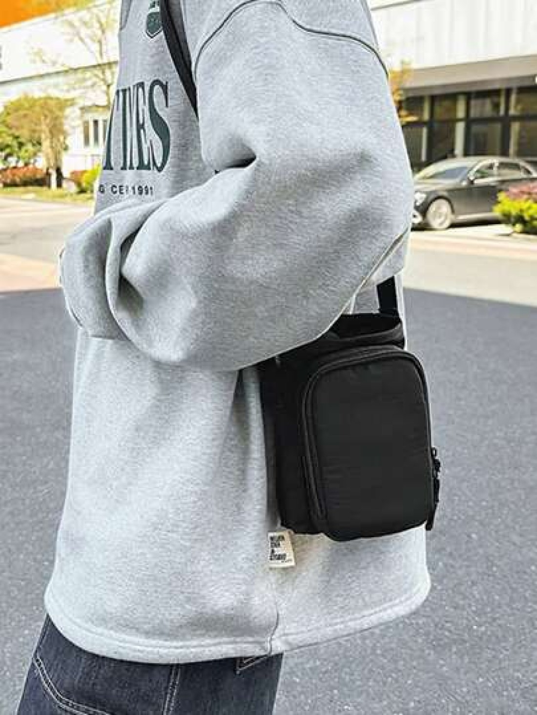 Men Mini Shoulder Bag Crossbody Bag Wallet Phone Pouch
