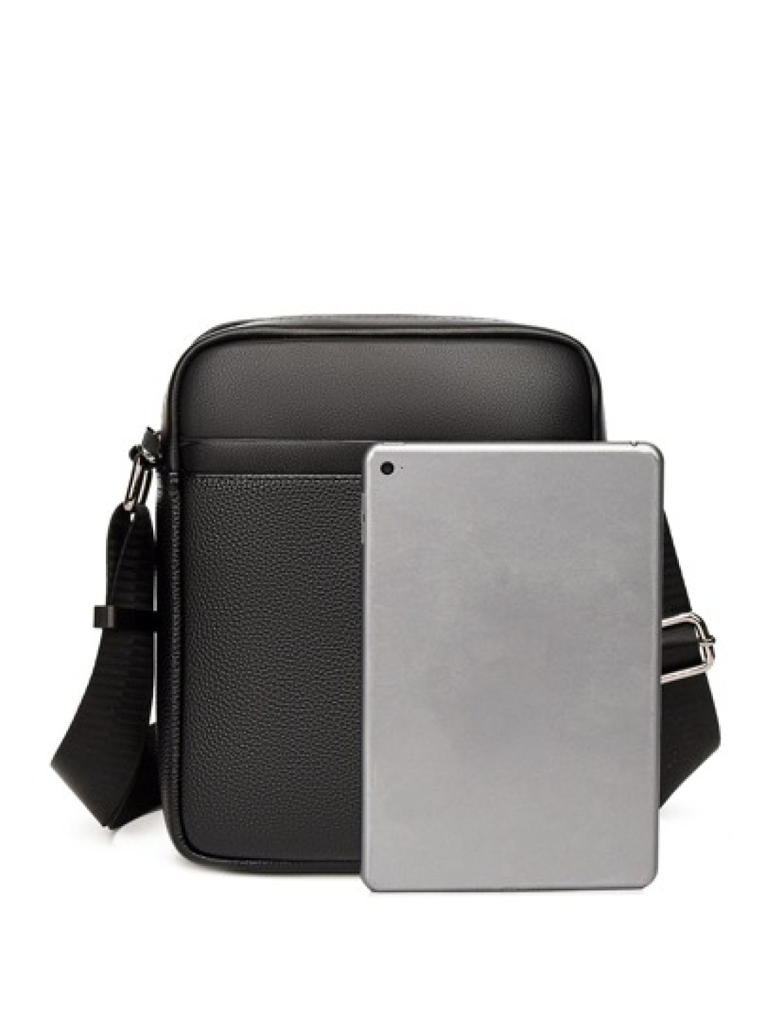 Men Bag Shoulder Bag Crossbody Bag Lychee Pattern Large Capacity Work Bag Weekend Travel College Bag For Books Multi Functional University Bag Casual Thanksgiving Purse Bag PU Material Crossbody Bag C