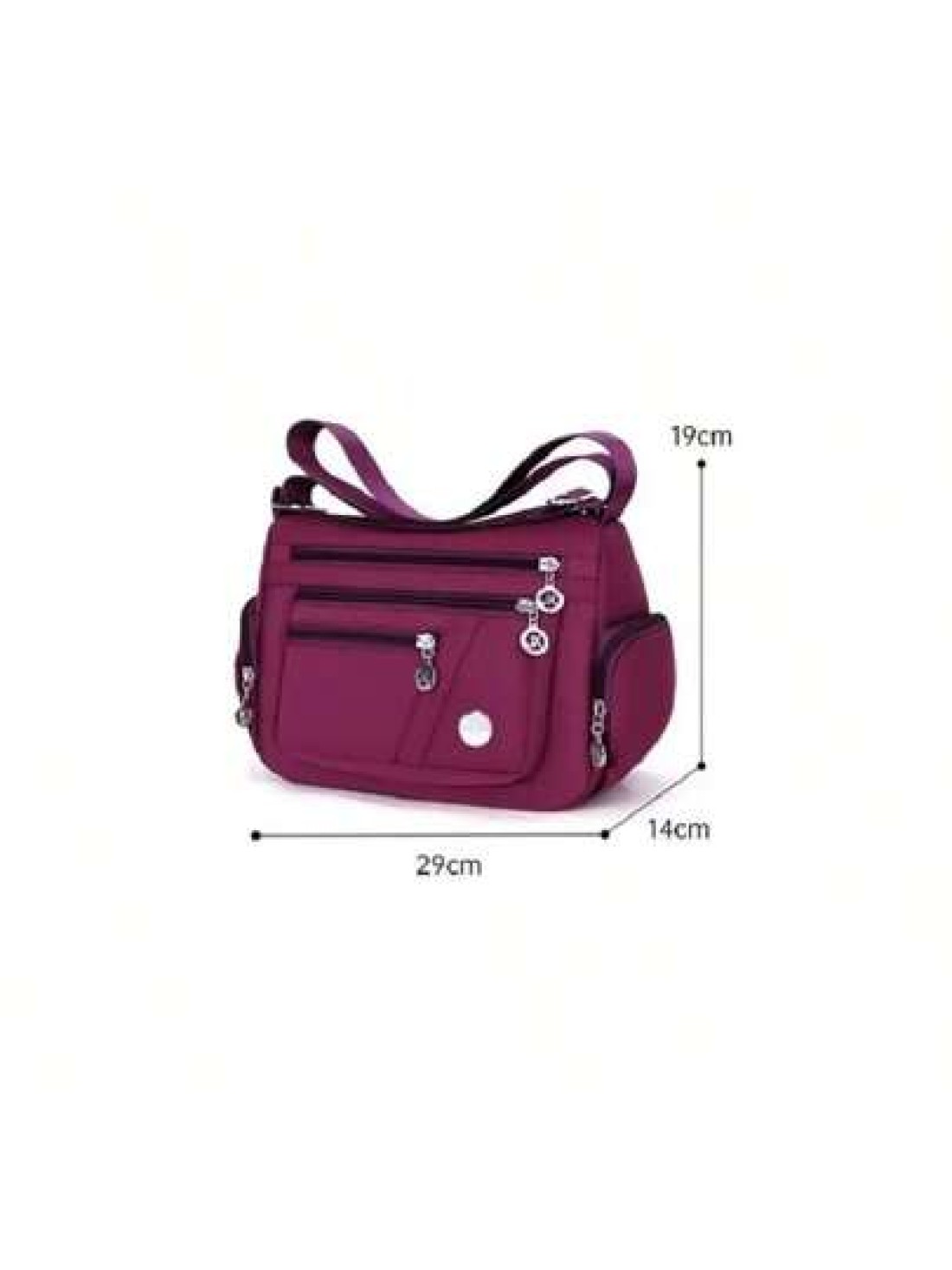 Multifunctional Multi Compartment Crossbody Bag New Lightweight Leisure Shoulder Bag Cell Phone Change Documents Bag