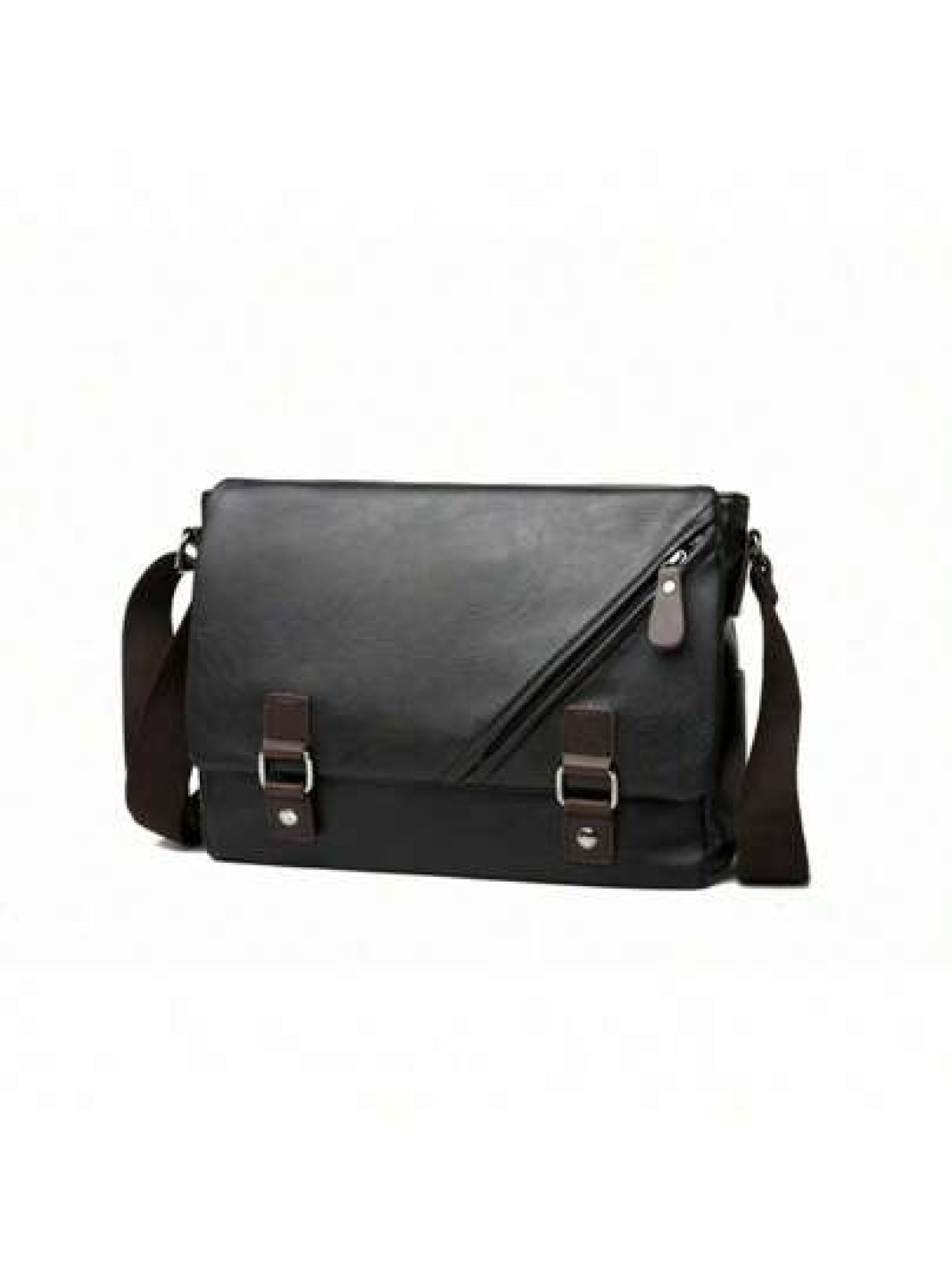 Stylish Envelope Shoulder Bag Cross Body Sling Bag For Men PU Leather Business Casual All Match Spacious Interior Adjustable Strap And Durable Design Graduation School Supplies