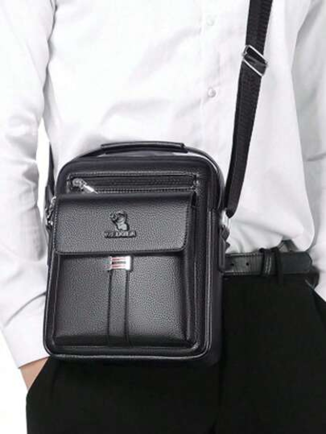 1 Pc Breathable And Durable Men s Shoulder Bag Men s Retro Large Capacity Crossbody Bag Men s Backpack Men s Briefcase Vintage Messenger Bag Casual Shoulder Satchel With Postman Style