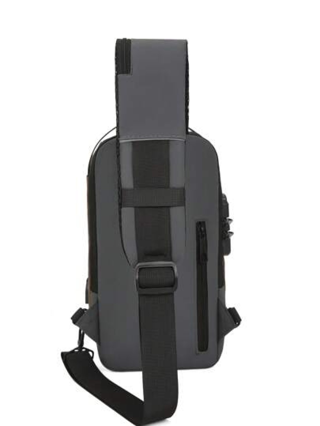 New Motorcycle Bag With Password Lock Anti Theft Crossbody Bag Men Sports Outdoor USB Interface Chest Bag Sling Bag