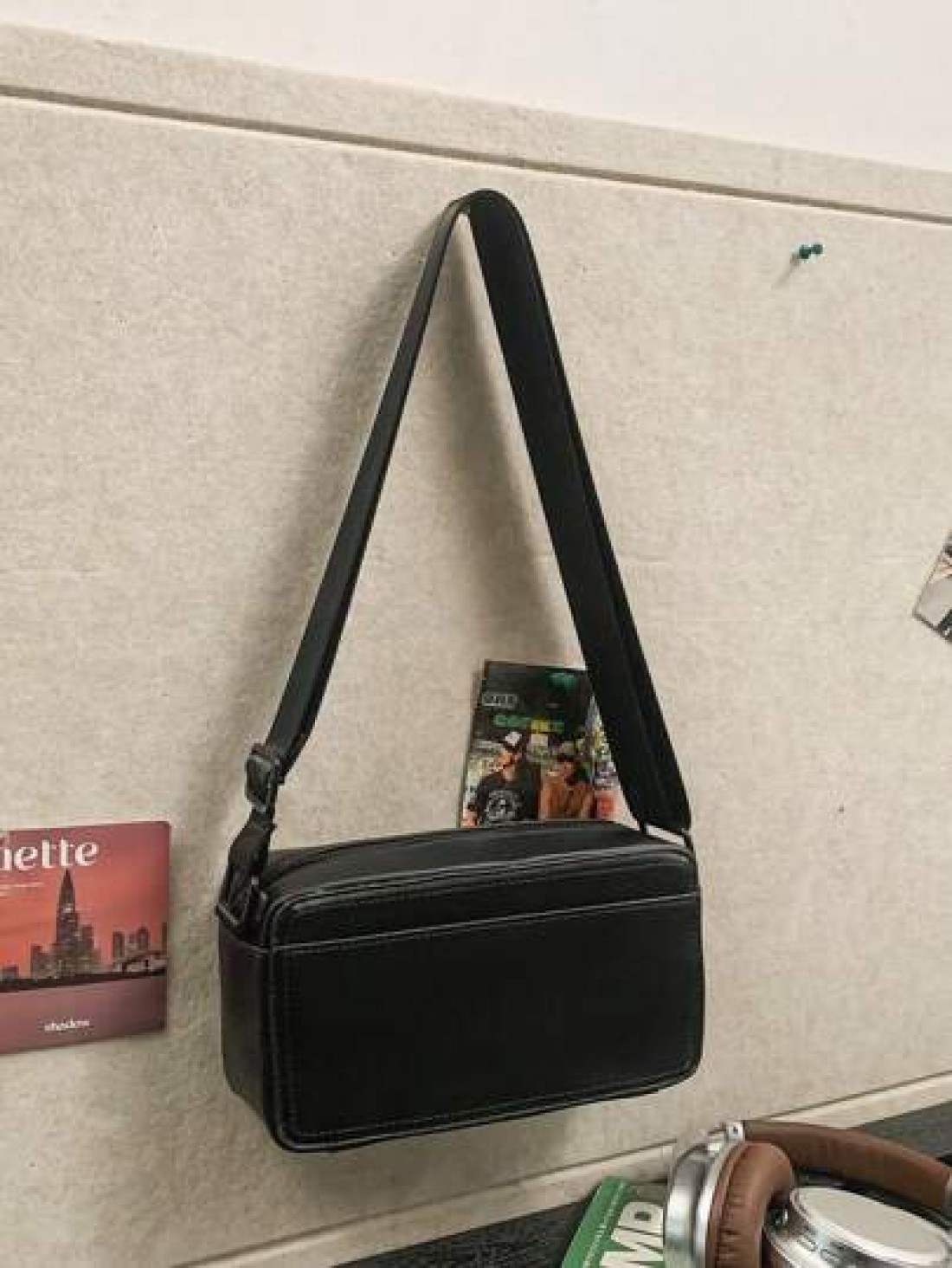 peach tree Men s Box Bag Sling Bag Shoulder Bag Small Square Bag Business PU Waterproof Flap Bag Wallet Business Storage Bag Suitable For Business Trips Graduation School Supplies