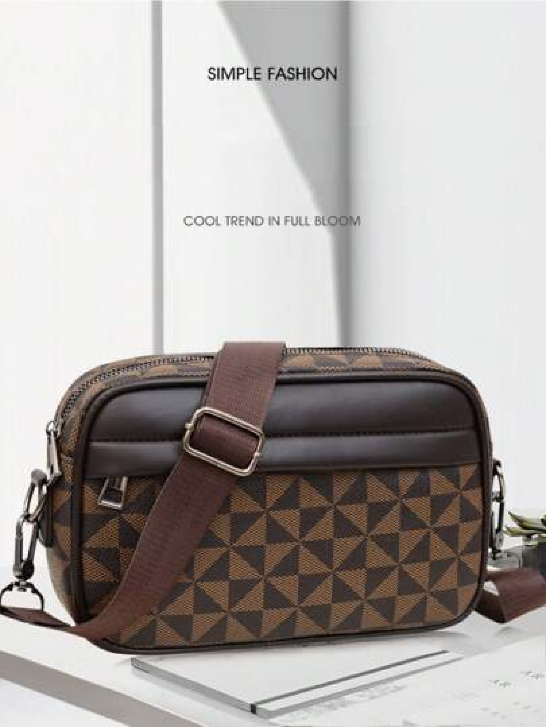 1pc Men s Satchel Bag Fashion Casual Messenger Bag Shoulder Bag Square Small Crossbody Bag Pu Leather Waterproof Multi Functional Casual Casual Business College Boy Bag Sport Casual Postman Boy To His