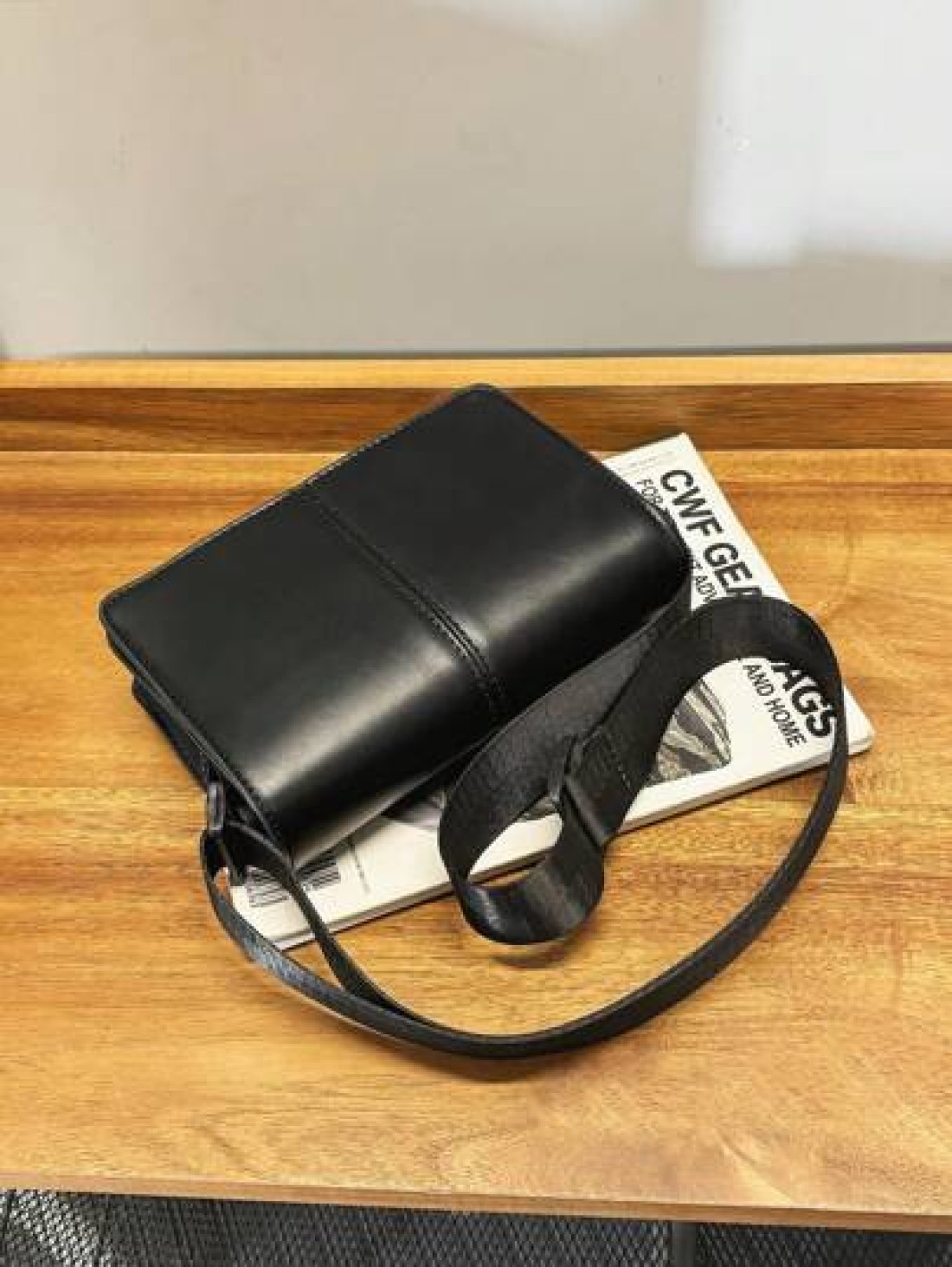 peach tree Men s Box Bag Shoulder Bag Crossbody Bag Square Bag Business PU Waterproof Flap Bag Wallet Neutral Business Storage Bag Suitable For Business Travel Toiletries Tools Storage Large Capacity