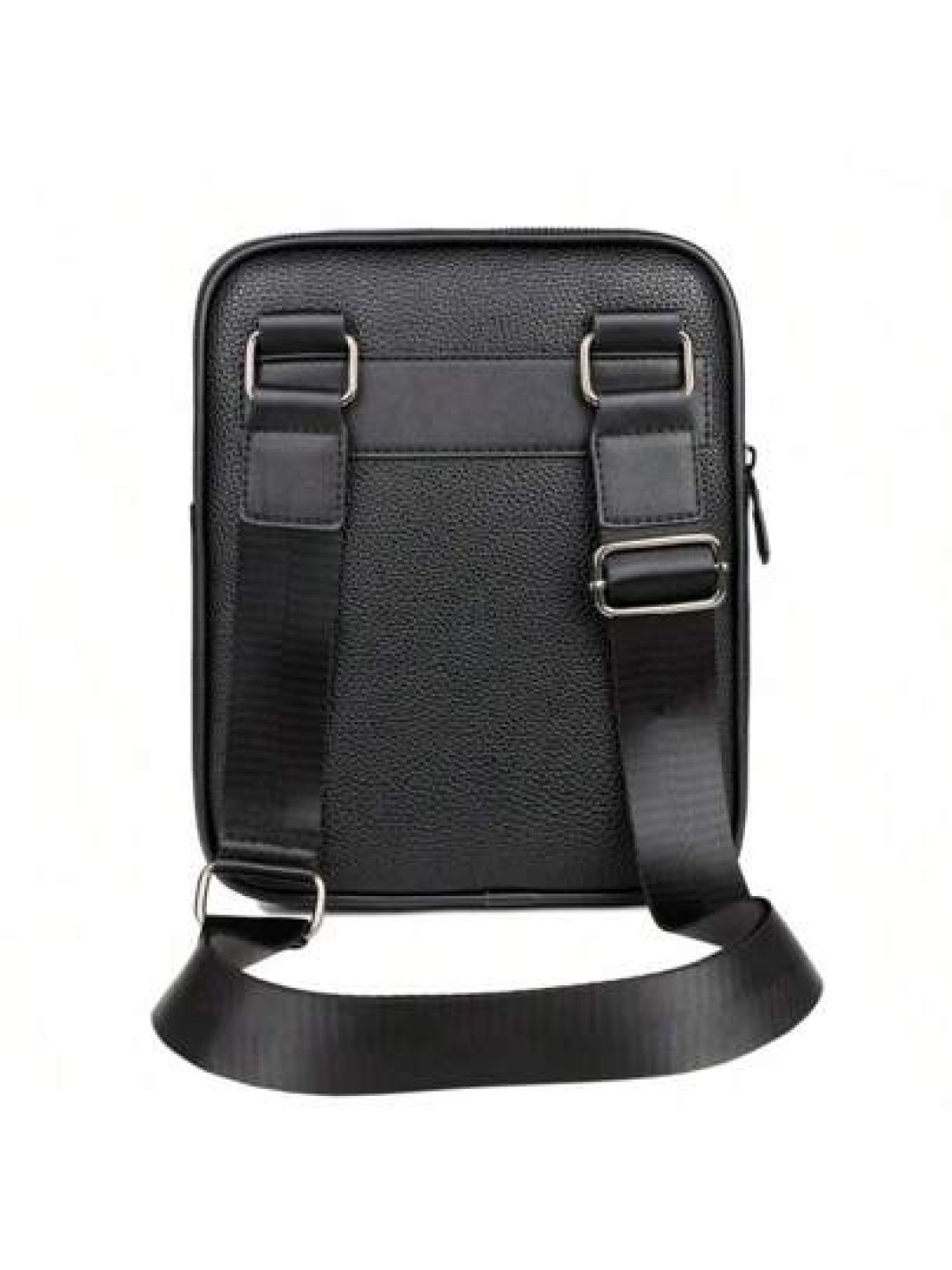 Men Black Crocodile Embossed Shoulder Bag Casual Versatile Lightweight Cycling Messenger Bag Suitable For Holiday Corporate Gifts