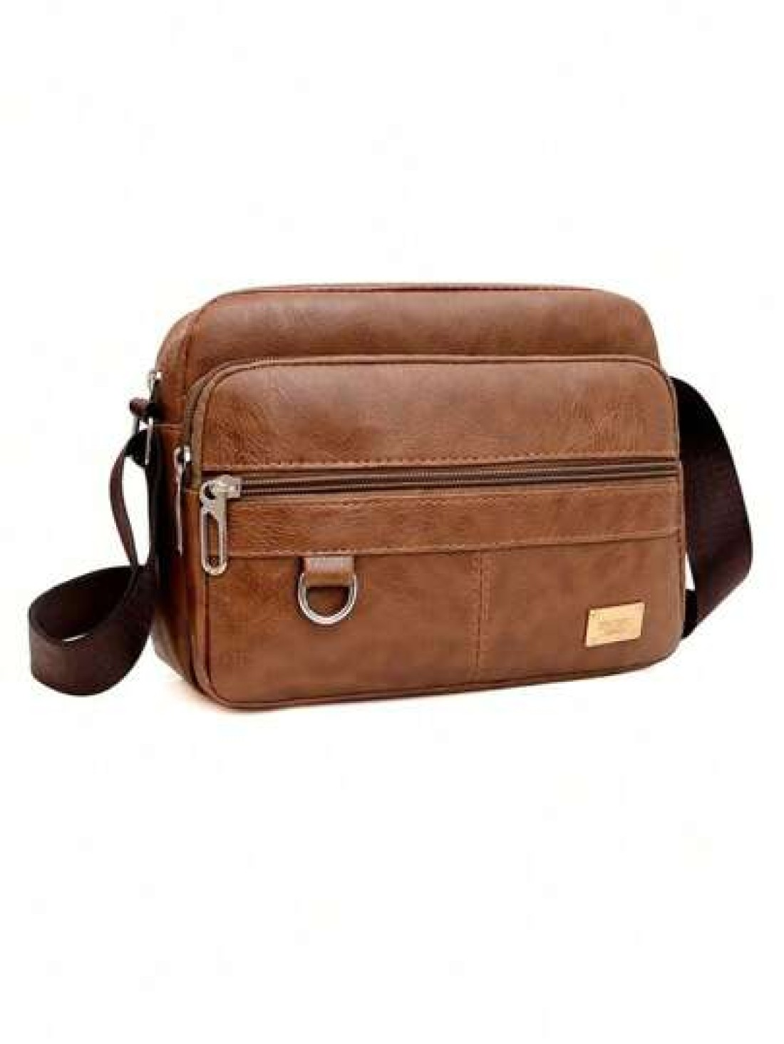 Men s Horizontal Strap With Ring Crossbody Leisure Shoulder Bag Suited For Male Travelers Students And Daily Commuters