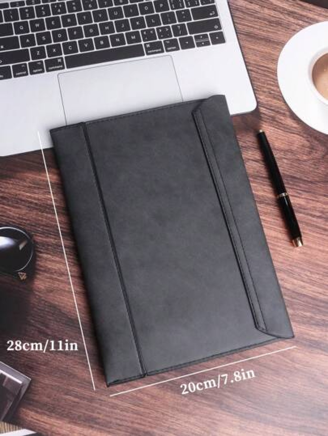 KAIDUCH PU Leather Computer Sleeve Ipad Laptop Bag Large Capacity A4 File Document Organizer Briefcase Business Casual Portfolio