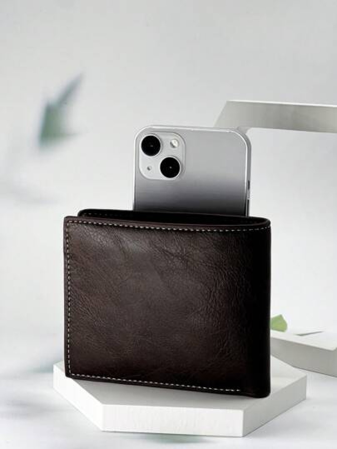HOVI S Men s Short Wallet Casual Fashion Retro Wallet For College Students Business Youth New Multi Card Slot Color Block Design