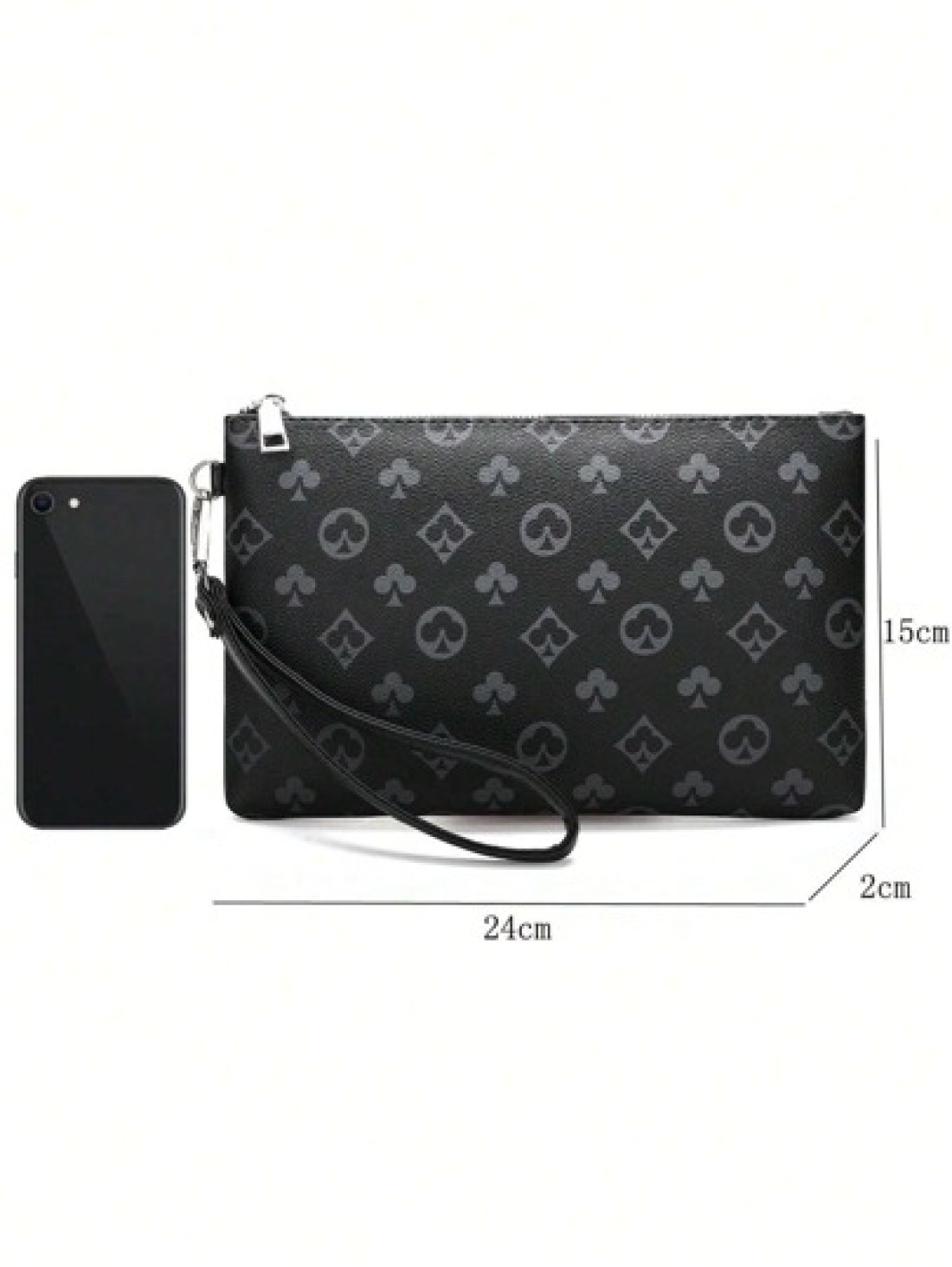 Washing Toiletry Bag Handbag For Sports Business Fashion Pu Men Square Bag Male Clutch Purse Zipper Money Bag Holiday Essentials Fall Stuff Anti Theft Portable Lightweight Scream Men Bag Men Zipper Ba