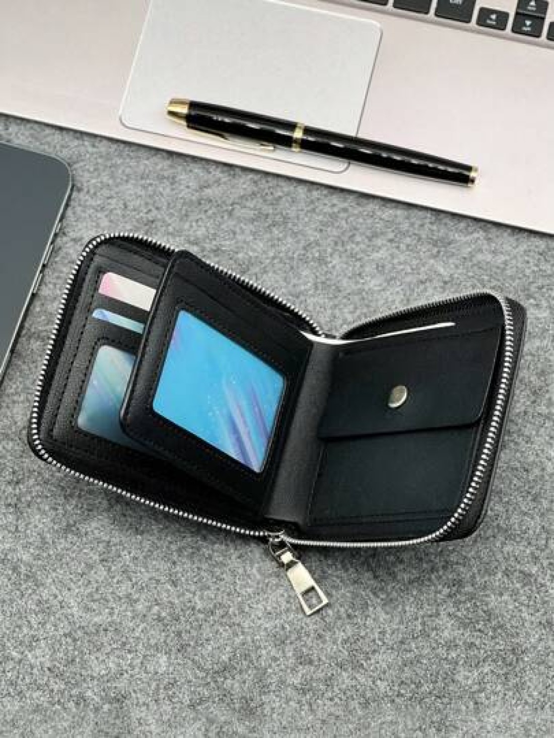 HOVI S Upgrade Your Look With Stylish Business Leather Wallets Fashion Short Wallet Old Money Style Men Vintage Funny Gifts Coin Purse Travel Christmas Purse Holiday Thanksgiving Gifts Vacation Hiking