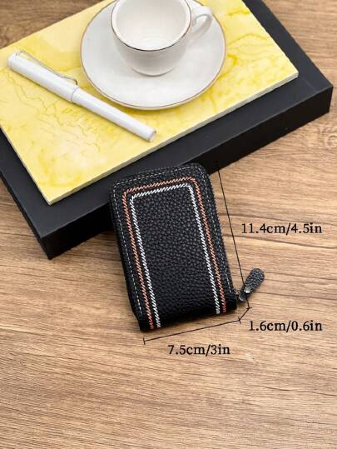 HOVI S Classic Minimalist Card Holder Ultra Thin Portable Card Coin Wallet Multi Function