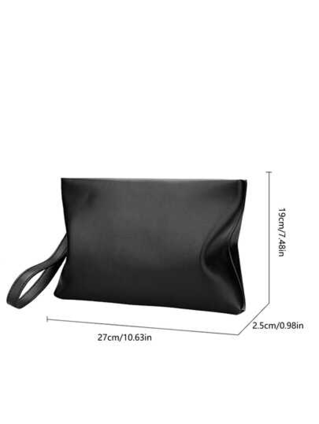 gorchis New Men s Soft Leather Clutch Bag Large Capacity Envelope Bag Black Practical With Space For Mobile Phones And Change Handbag Purses Anti Theft Bag Carry On College Multi Functional Christmas