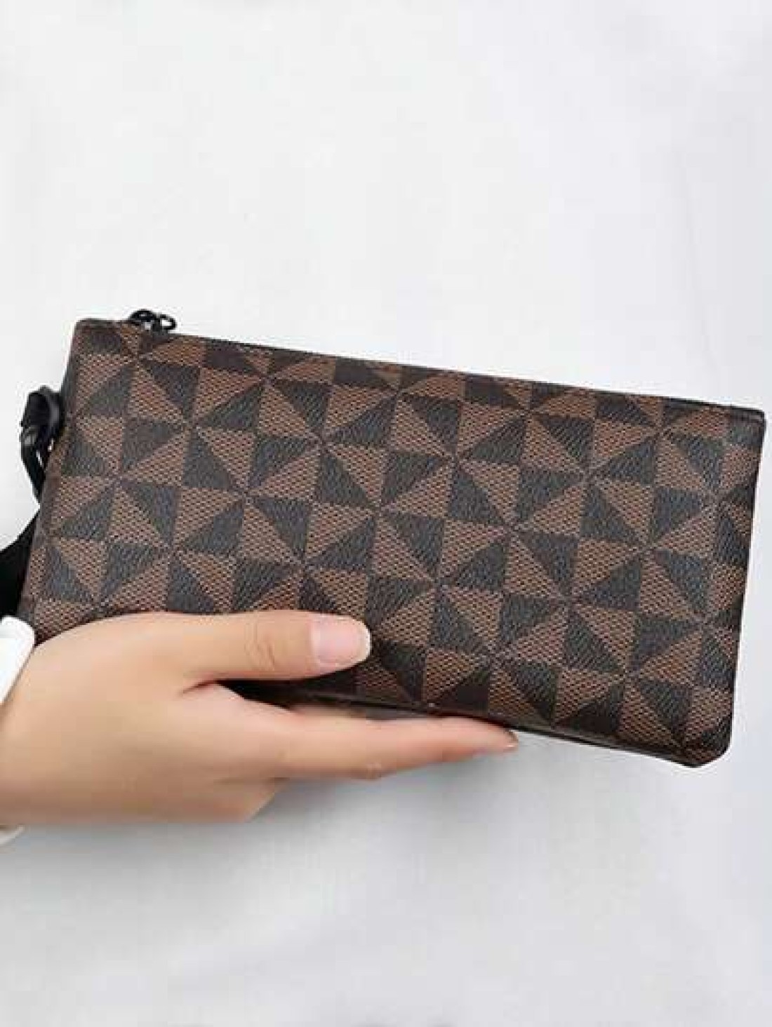 Men s Hand Bag Small Square Bag Stitching Handbag Fashion Fashion Niche Wrist Bag