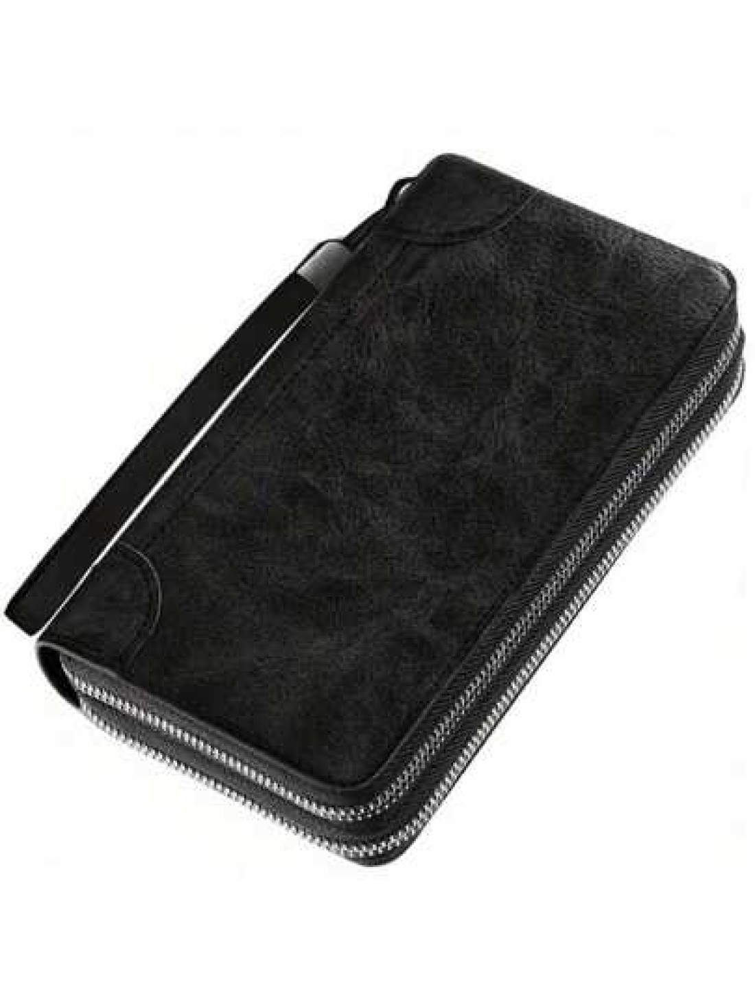 Hot New Retro Large PU Leather Wallet Double Zipper Clutch Long Leather Phone Purse Business Hand Clutch Bag Card Holder Travel Must Haves Wristlet Wallet Purse Essential Items Men Christmas Gifts Gif