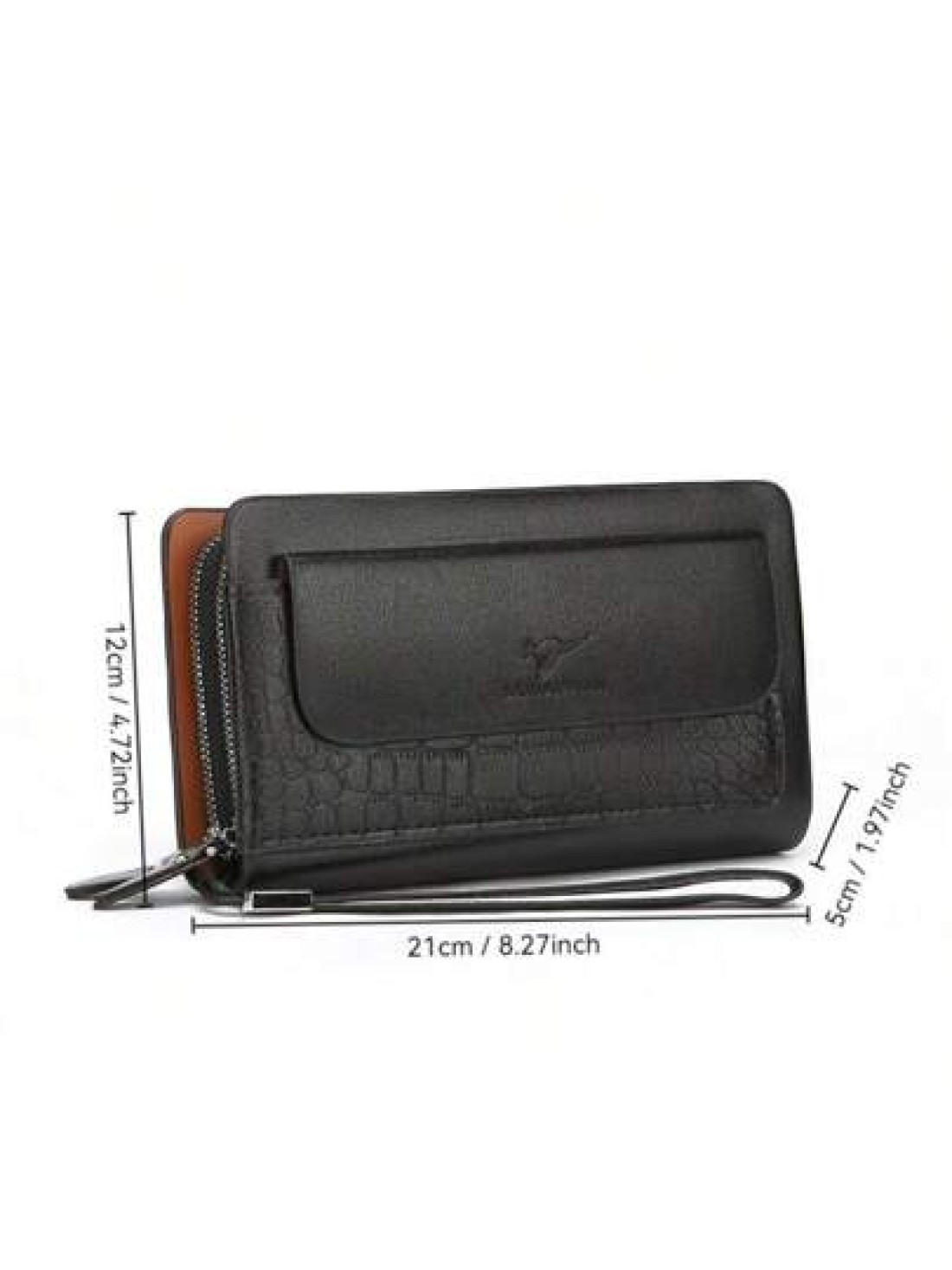 Leather Men s Clutch Wallet Men s Business Password Lock Wallet Anti Theft Clutch Wallet With Phone Stand Handbag Travel Bag Coffee Color Durable