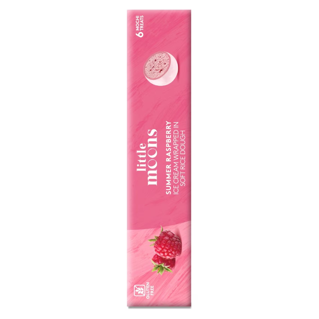 Little Moons Summer Raspberry Flavoured Mochi Ice Cream, 192g