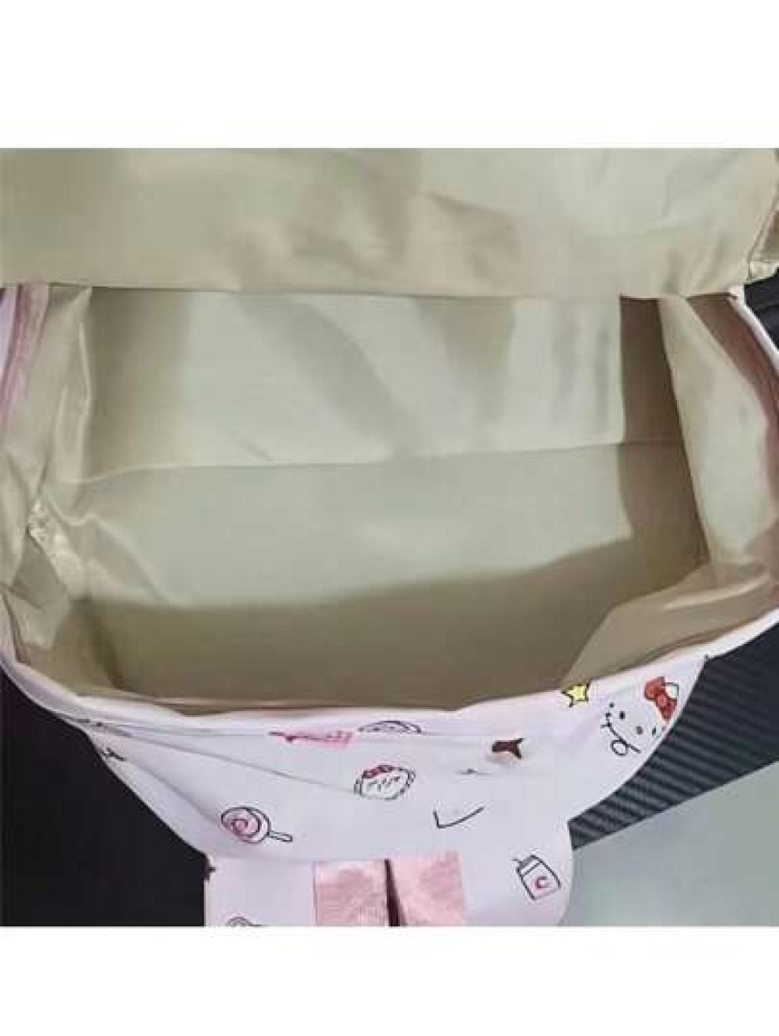 Sanrio حقيبة ظهر Sanrio، حقيبة مدرسية كاواييه أنيقة ، حقيبة ظهر ملونة للفتيات ، حقيبة خارجية قابلة للطي سعة كبيرة