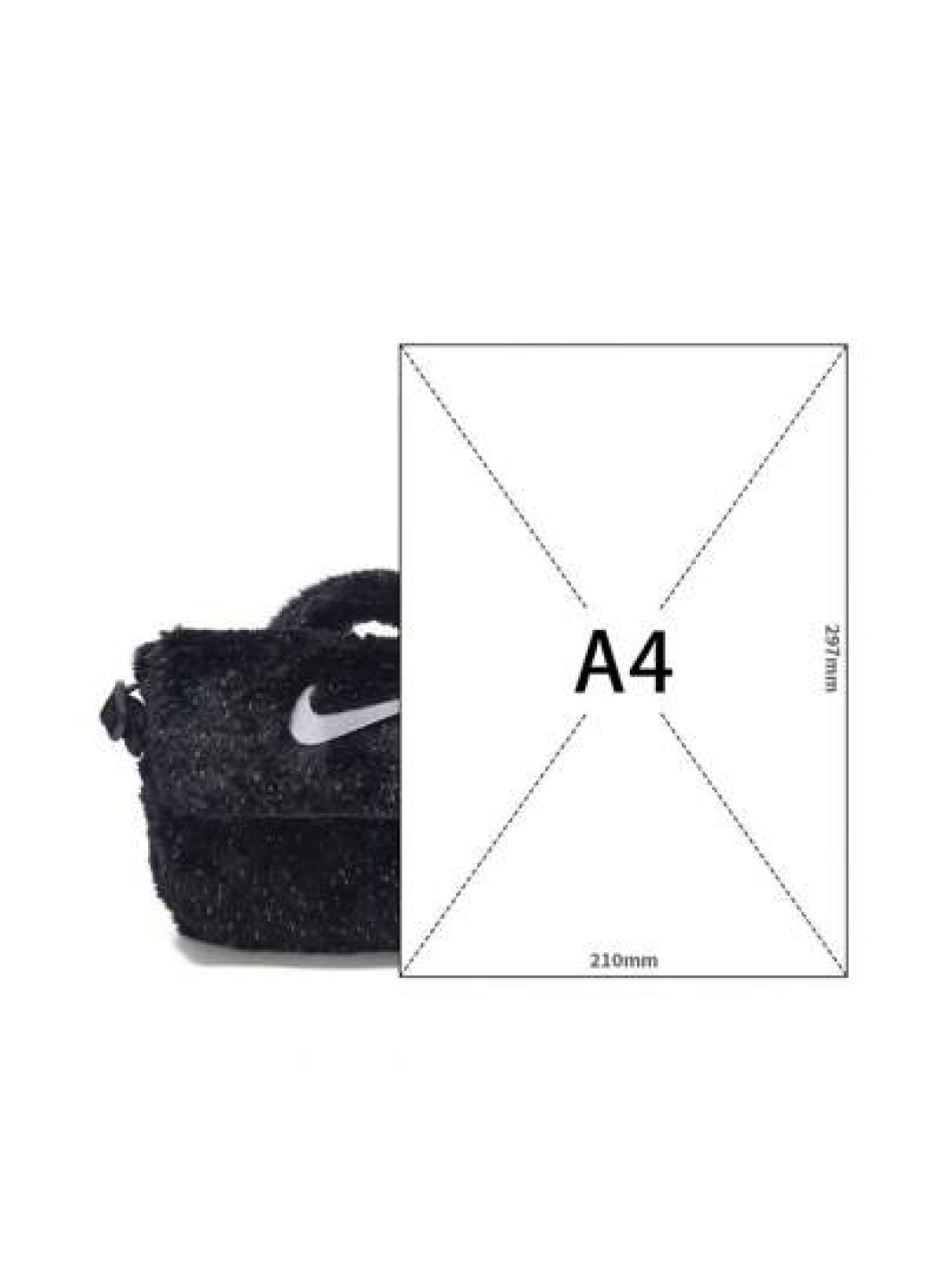 Nike حقيبة كروس بودي مزينة بالفراء 2025 من فئة البنات NK FX FUR CROSSBODY Shoulder Bag FZ1329-010