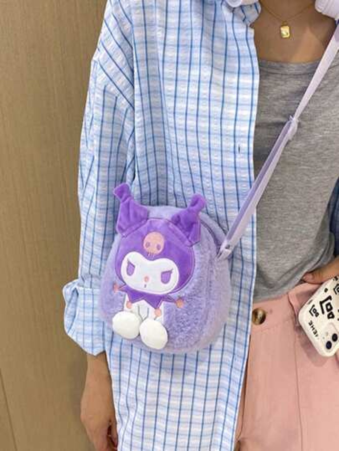 Sanrio 1 قطعة شخصية Sanrio وحقيبة كتف قطع كرتونية للوجبات الخفيفة 1 قطعة، حقيبة ظهر كتف متنوعة لسيدات على شكل قطة KT