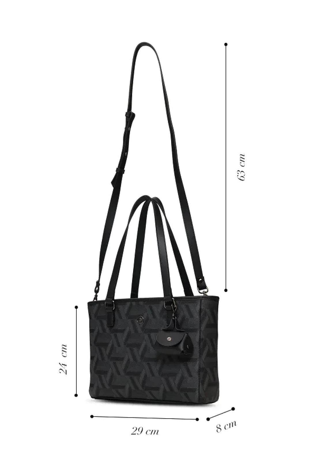 U.S. Polo Assn. حقيبة كتف نسائية سوداء Us25504