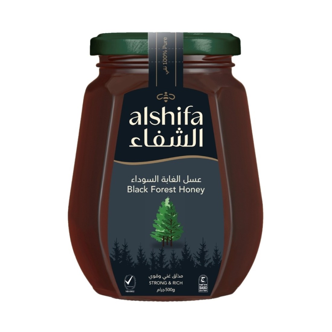 الشفاء عسل الغابة السوداء 500 ج