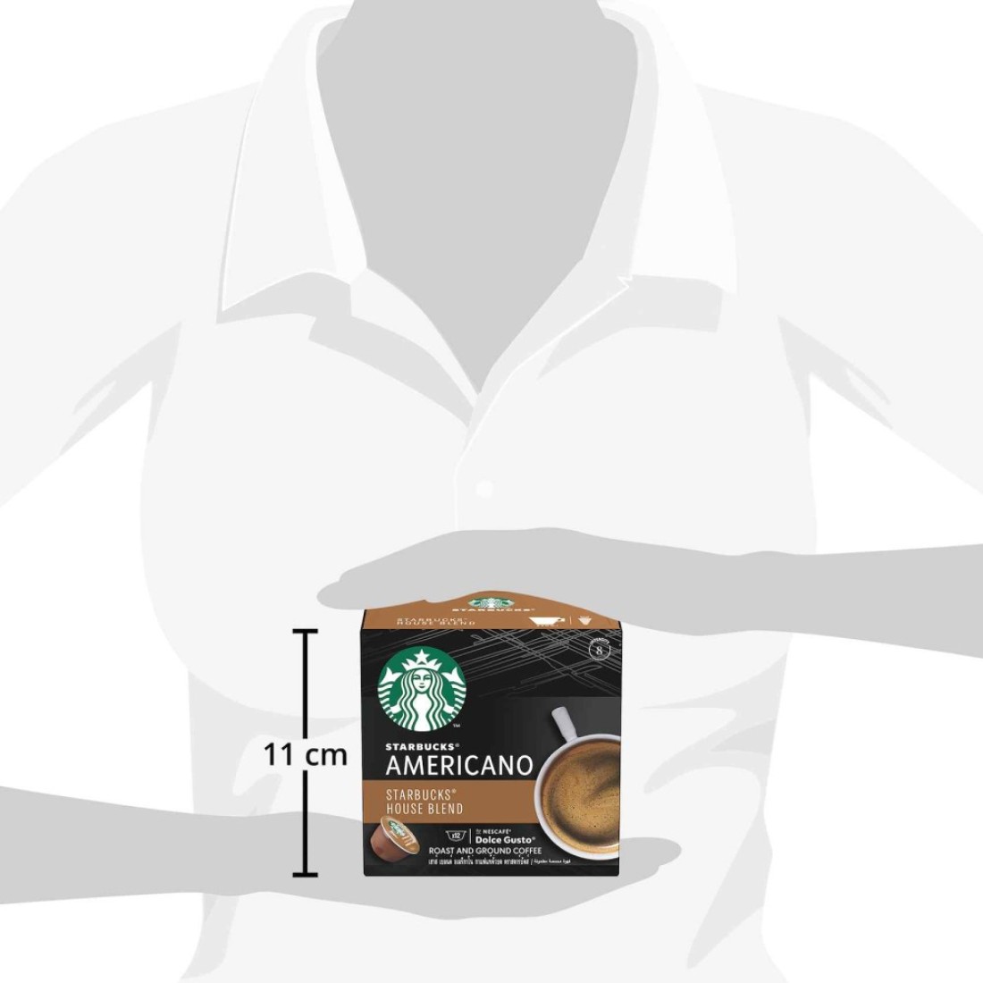 Starbucks Dolce Gusto House Blend Americano Coffee, 102g