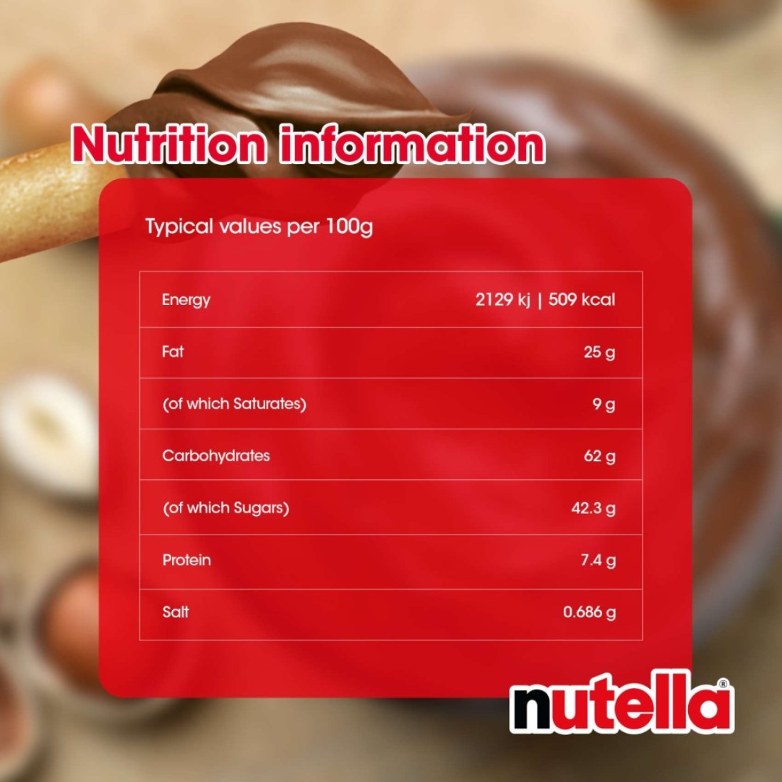 Nutella &amp; GO Chocolate Spread with Breadsticks 52g
