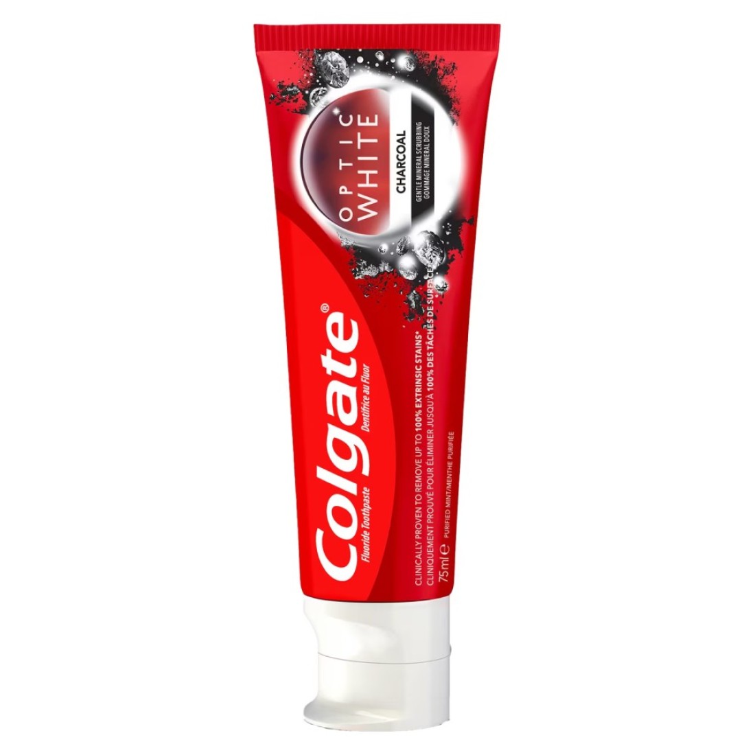 Colgate Optic White Charcoal Whitening Toothpaste 75ml