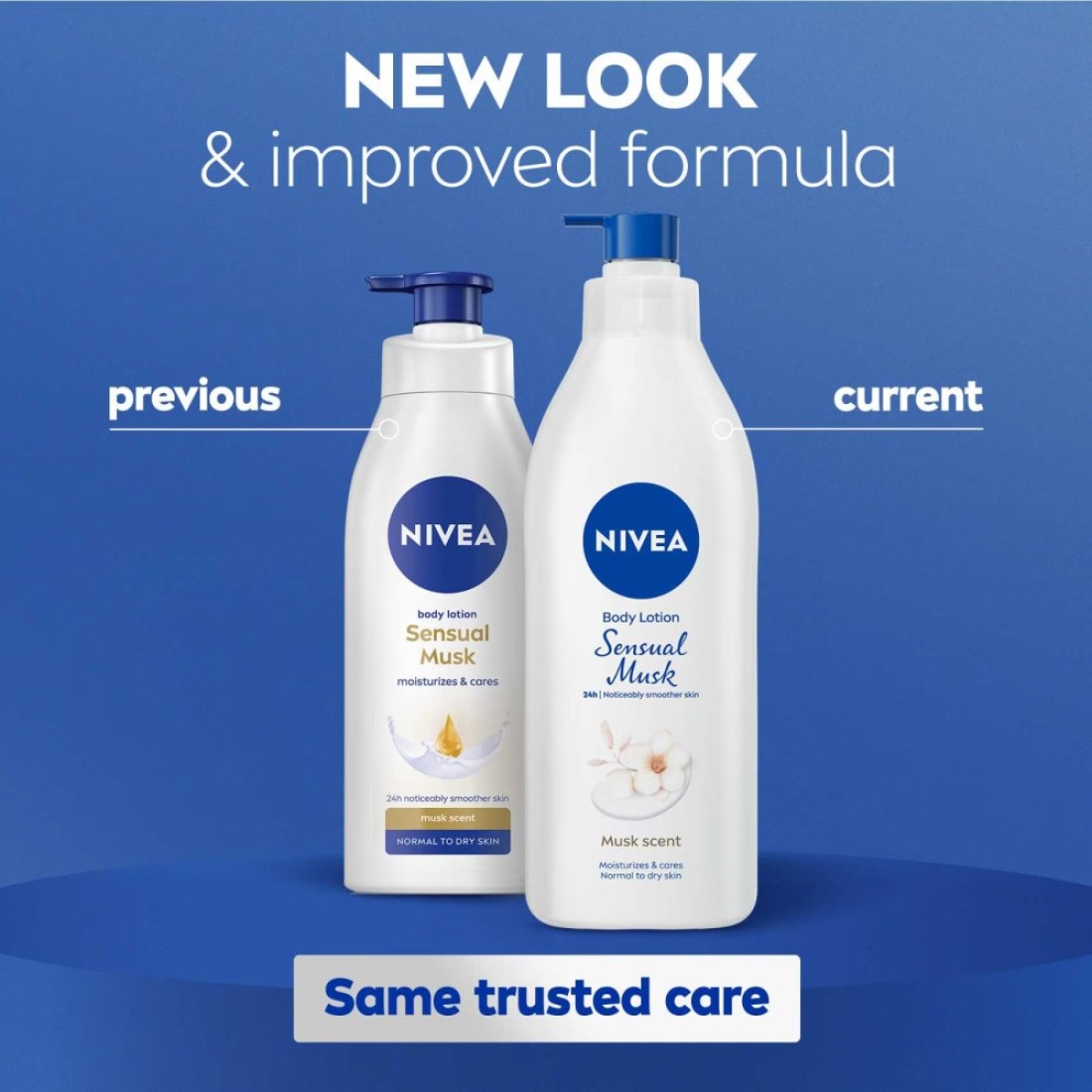 NIVEA Body Lotion, Normal to Dry Skin, Sensual Musk, 400ml
