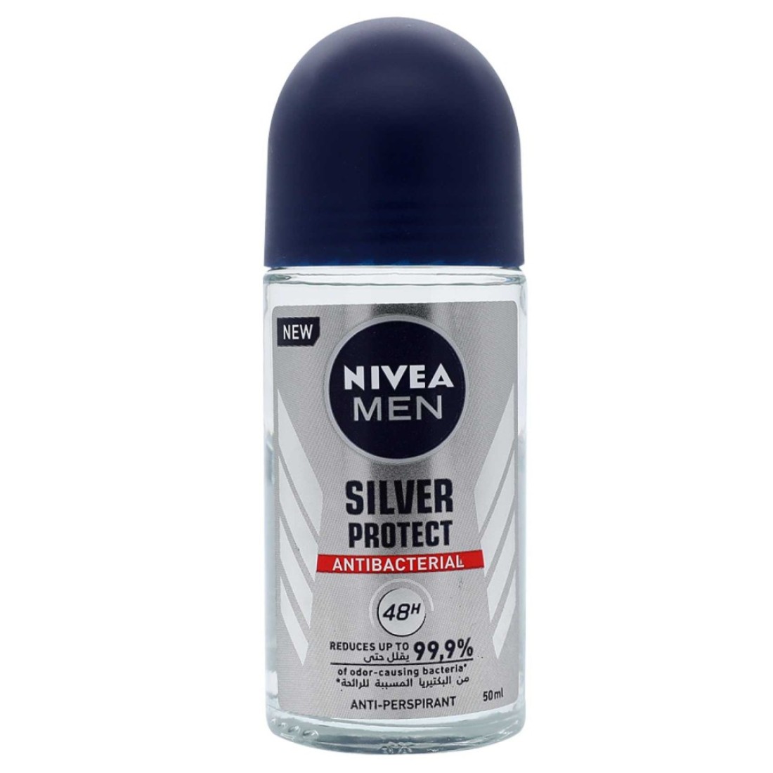 NIVEA MEN Antiperspirant Roll-on for Men Silver Protect Antibacterial Protection 50ml