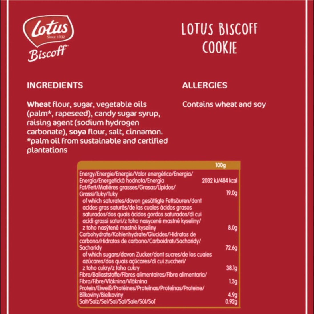 Lotus Biscoff Biscuit, 156g