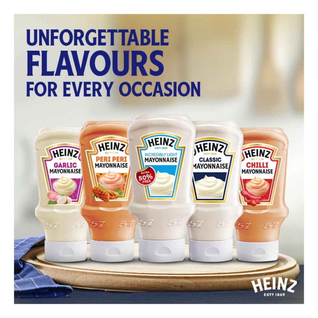 Heinz Incredibly Light Mayonnaise 600ml Promo Pack
