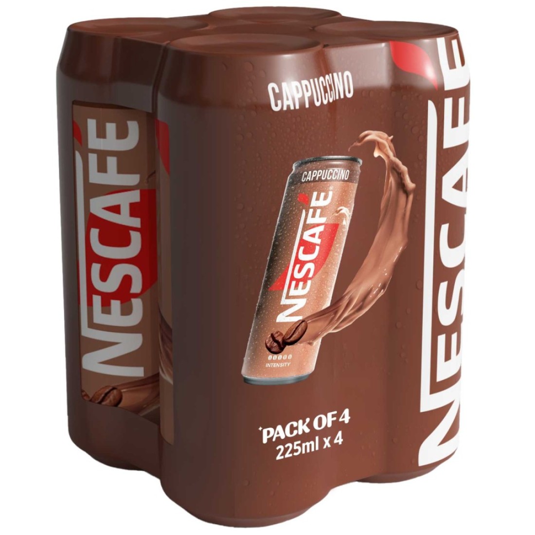 Nescafe Cappuccino Coffee Drink, 225ml Pack of 4