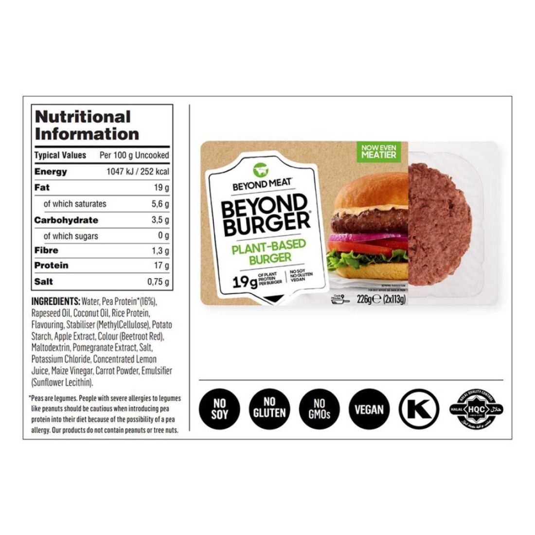 Beyond Meat Plant-Based Burger 226g