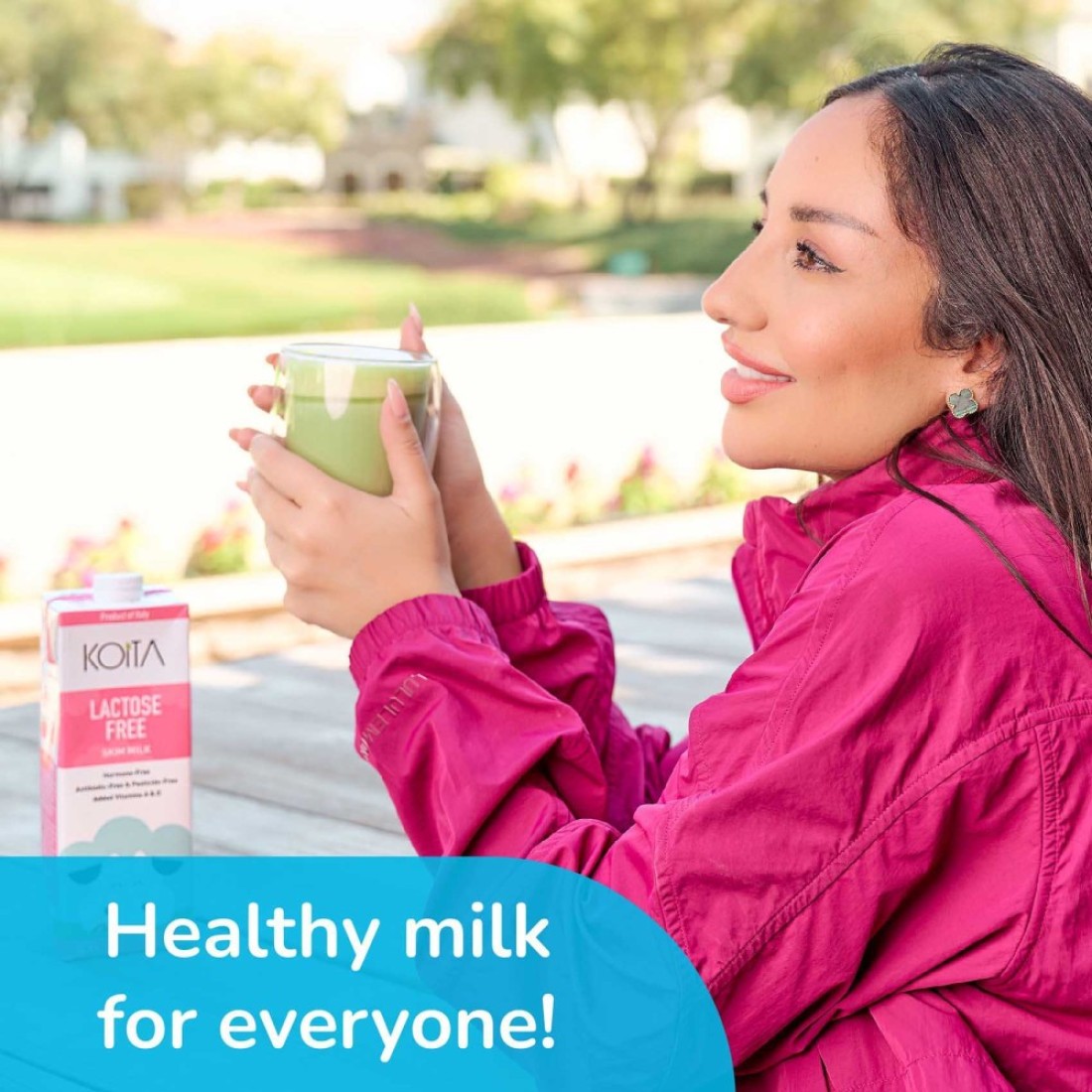 Koita Lactose Skim Milk Vitamin A and D3 added 1L