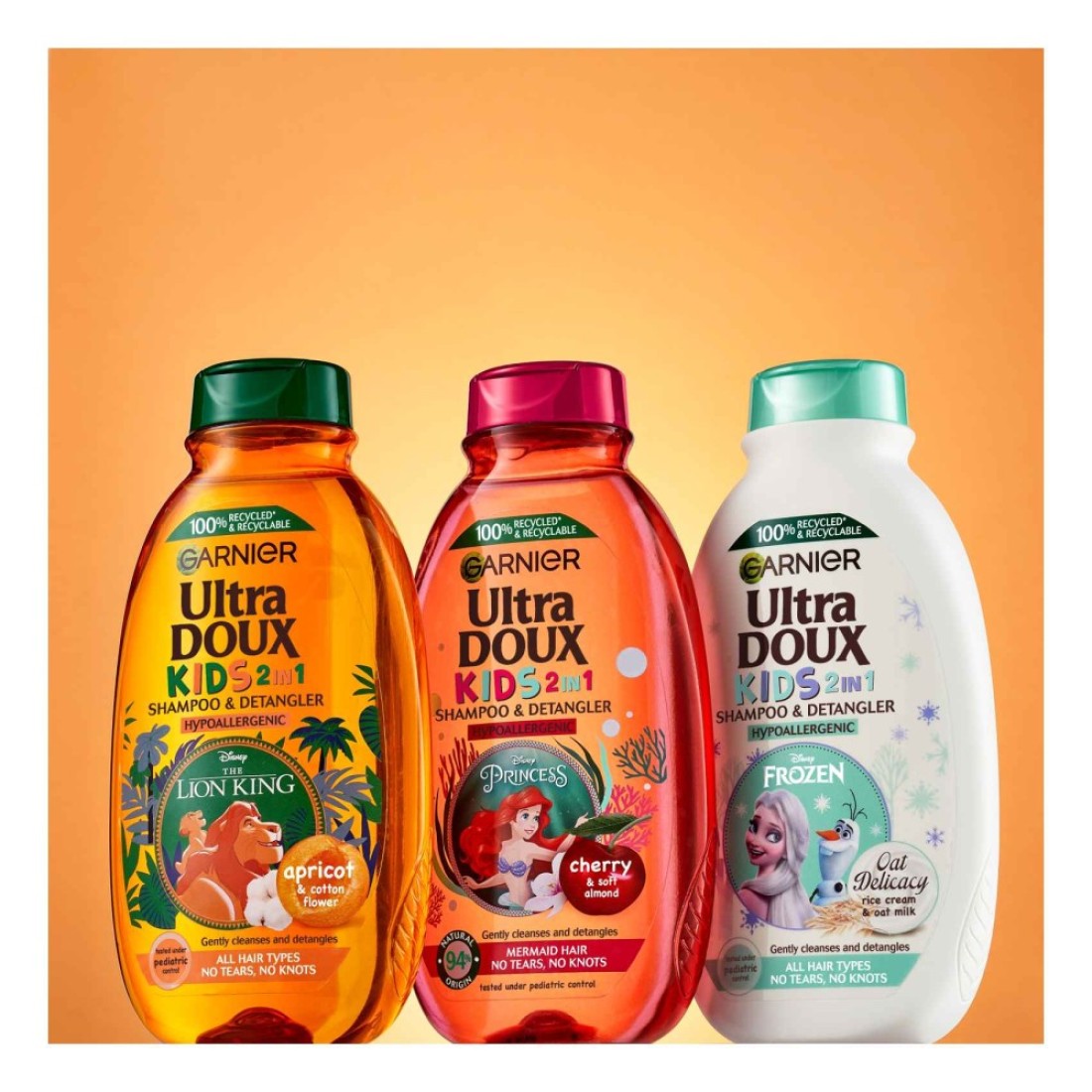 Garnier Ultra Doux Oat Delicacy Kids 2-In-1 Shampoo And Detangler White 400ml